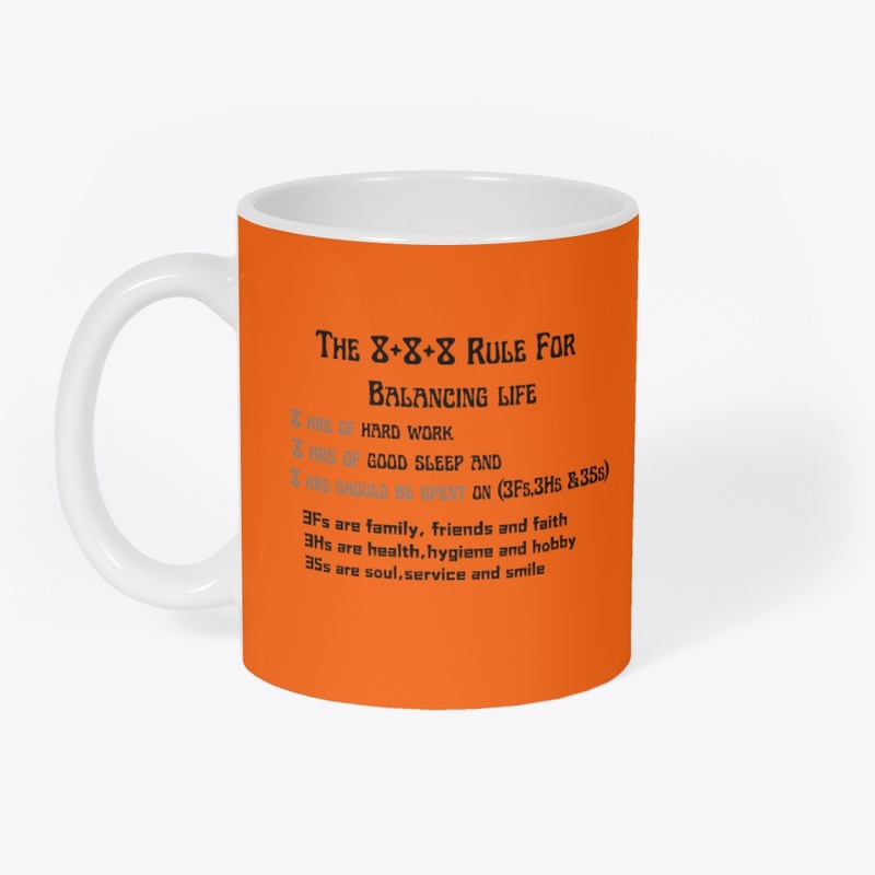 8+8+8 rule life balancing tshirt