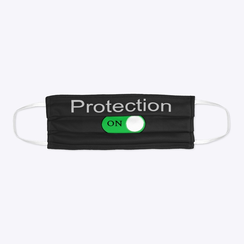PROTECTION ON Face Mask in Black 