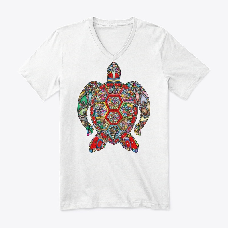 DESIGNER TURTLE PRINTED TEES