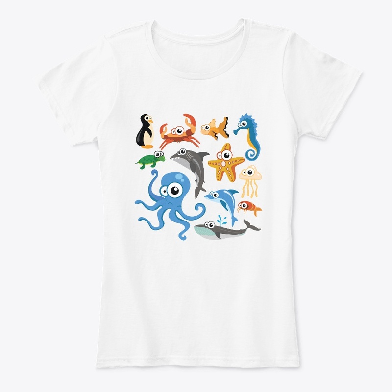 Aquatic Animal - Whale Cartoon