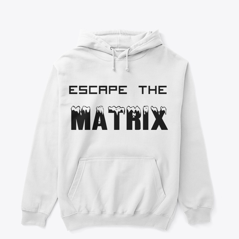 escape the matrix hoodie - white