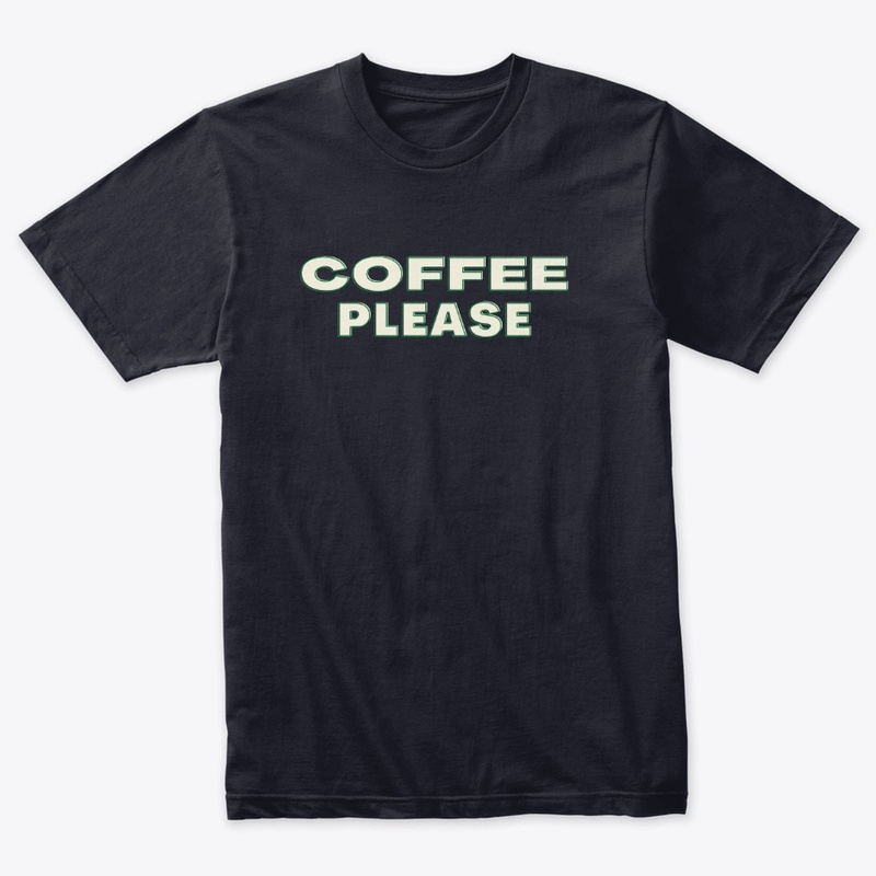 COFFEE PLEASE TRIBLEND TEE,COFFEE ADDICT