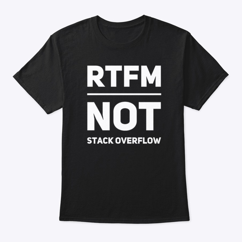 RTFM Not Stackoverflow