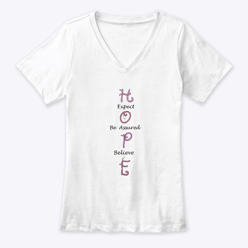 Hope Word Art in Shades of Pink