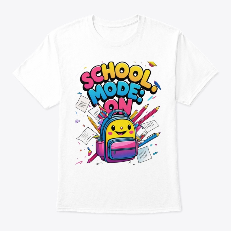 School Mode On | Happy Backpack Tee