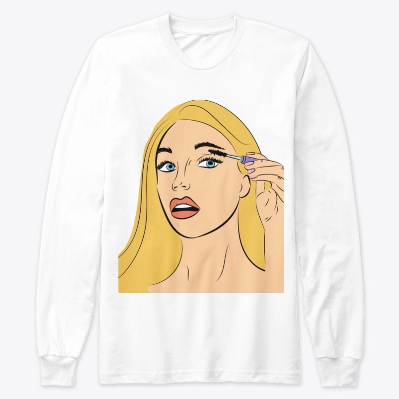 Blonde hair girl pop art