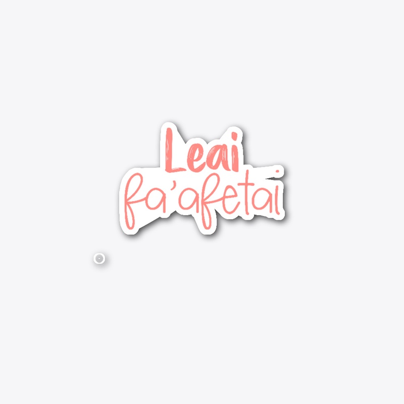 Leai Fa'afetai (Coral Lettering)