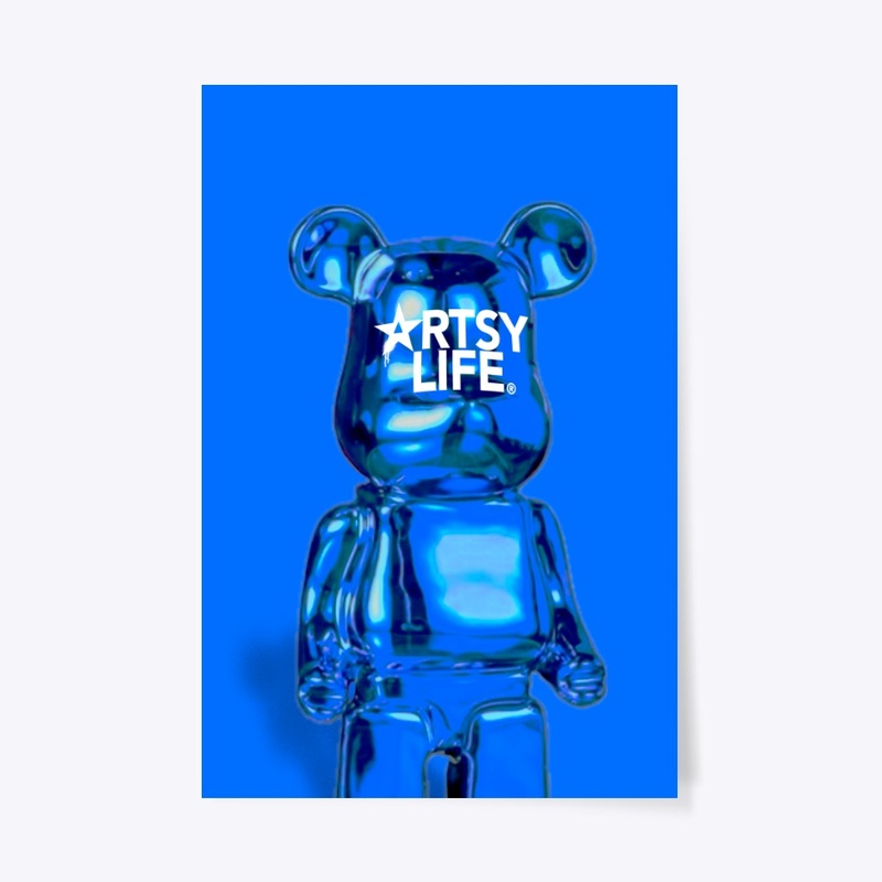 Artsy Life Bear Statue Art Print (24x36)