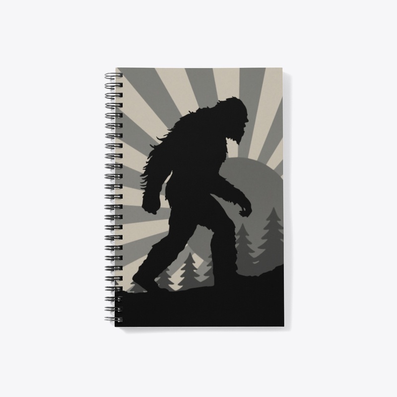 Bigfoot Forest Silhouette Sunrise Trail