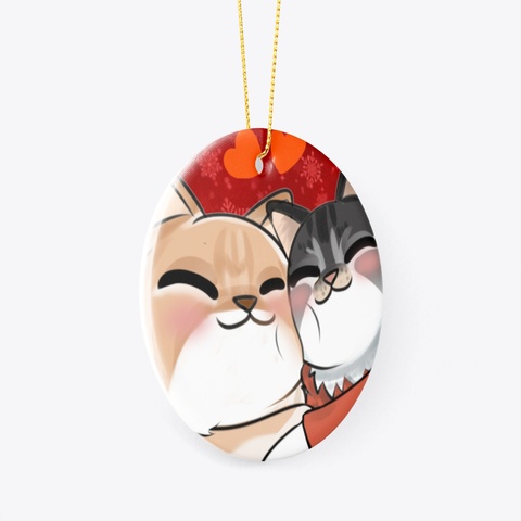 Alvin Kitty Ornament Red T-Shirt Left