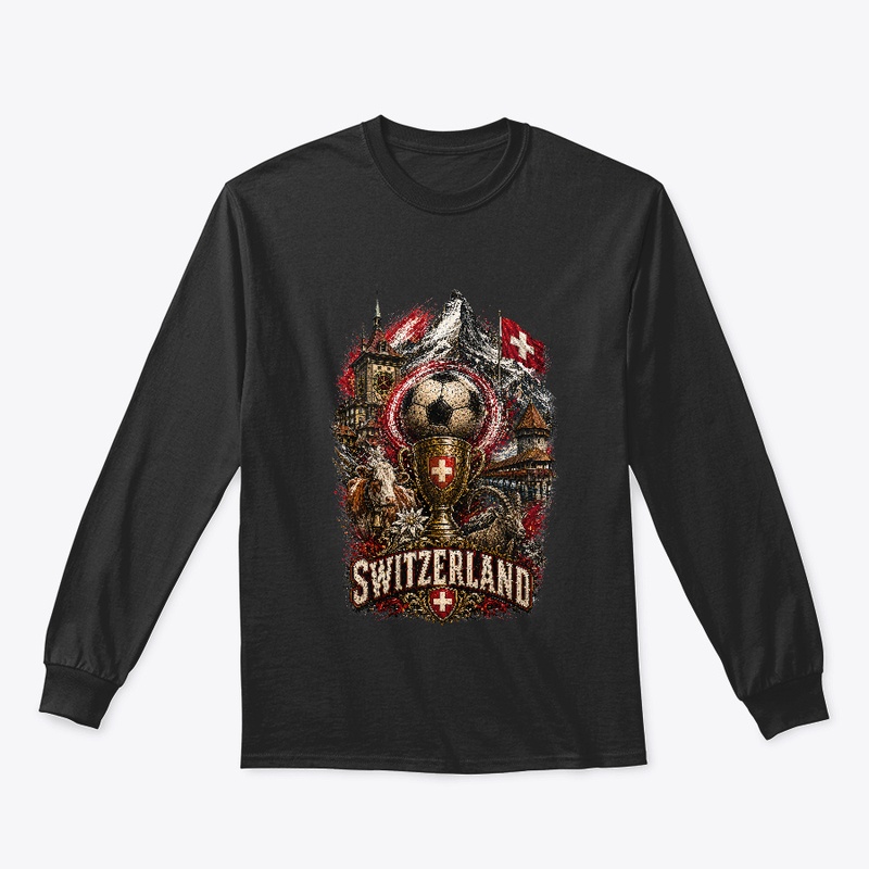 Switzerland Alpine Football Tee