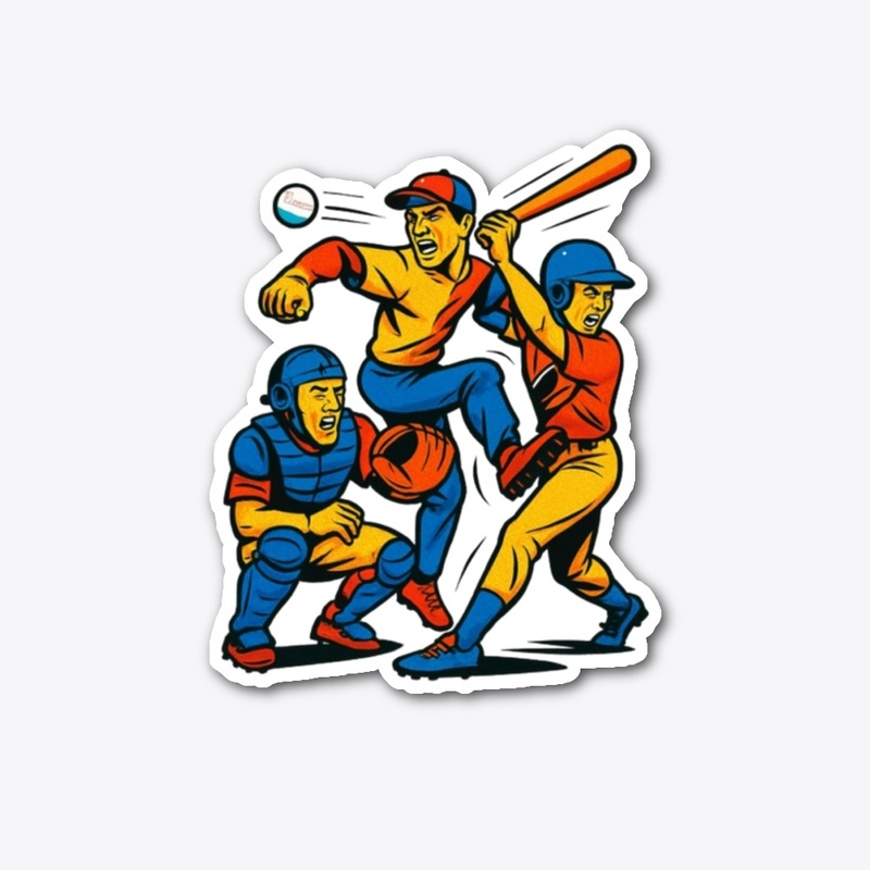 Retro Baseball Action Design