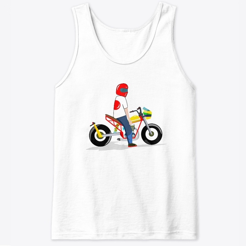 The motorcycle rider 