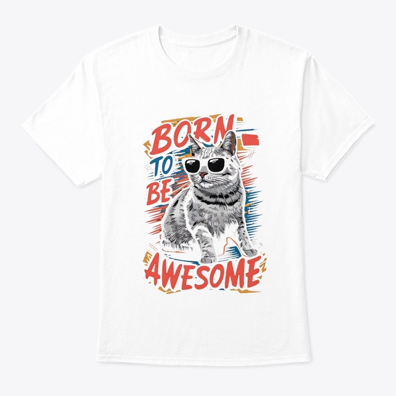 Gentleman cat t-shirt design 