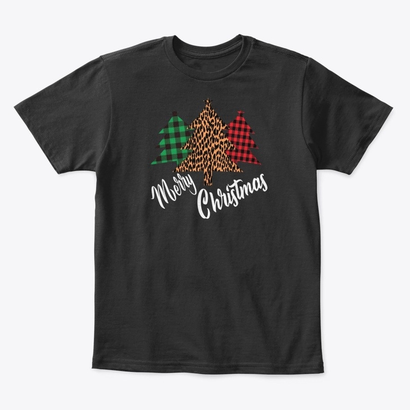 Merry Christmas Leopard Buffalo  Plaid