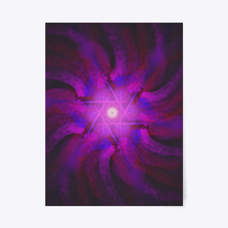 Cosmic Bloom - Abstract Fractal Art