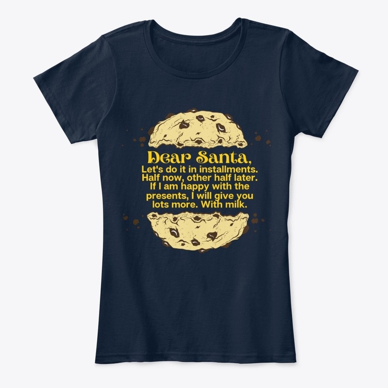 FUNNY DEAR SANTA HALF COOKIE NOW 