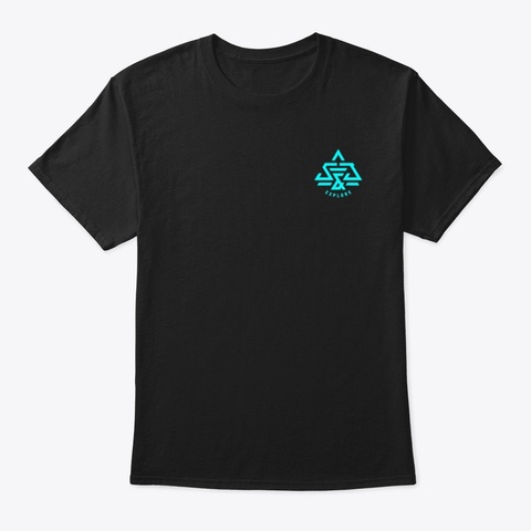 Explore
 Black T-Shirt Front