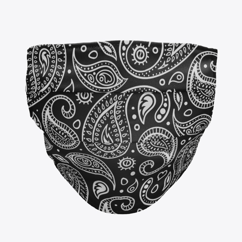 Black and White Paisley Design