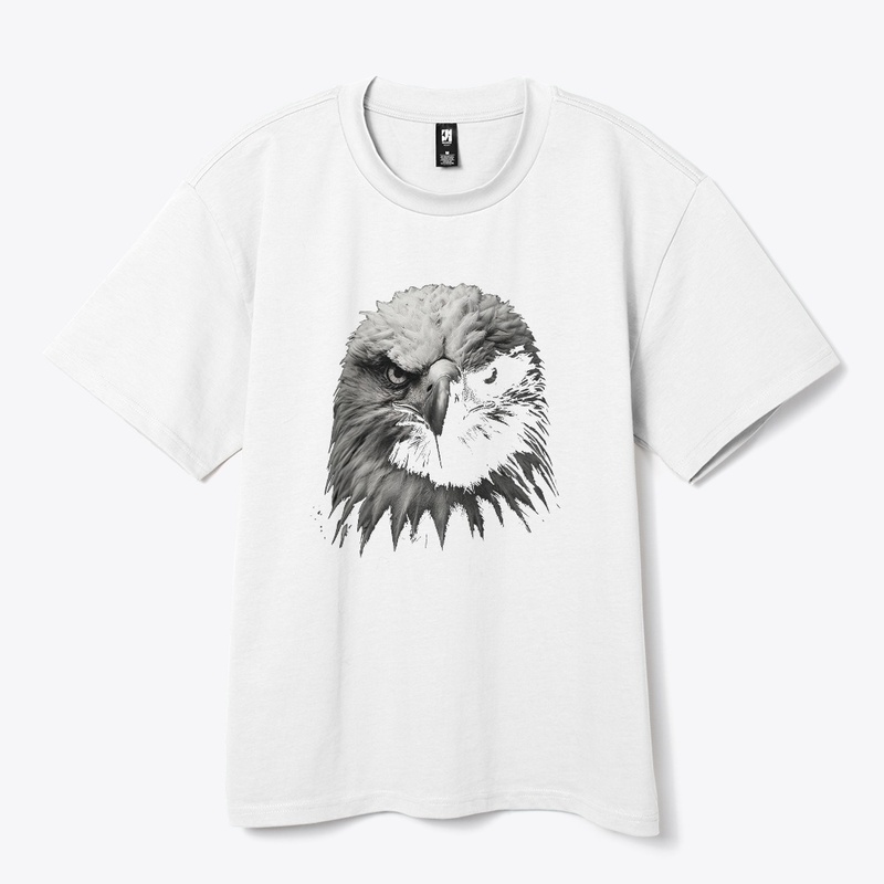 Eagle Portrait in Black and White