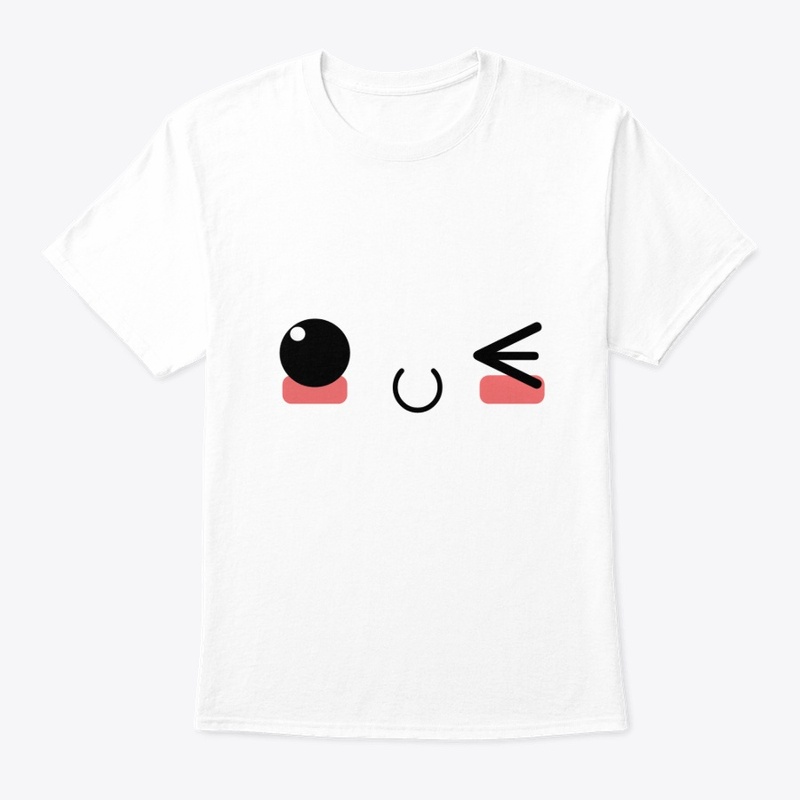 Kawaii japanese anime face design: lucky