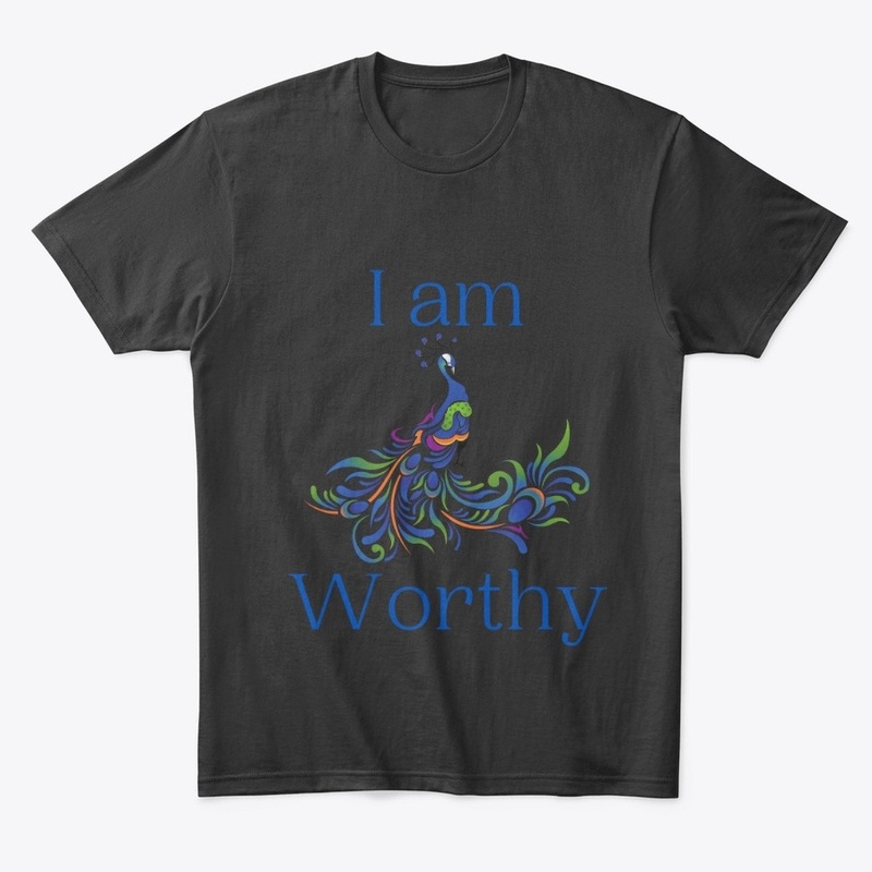 I Am Worthy Peacock Design 
