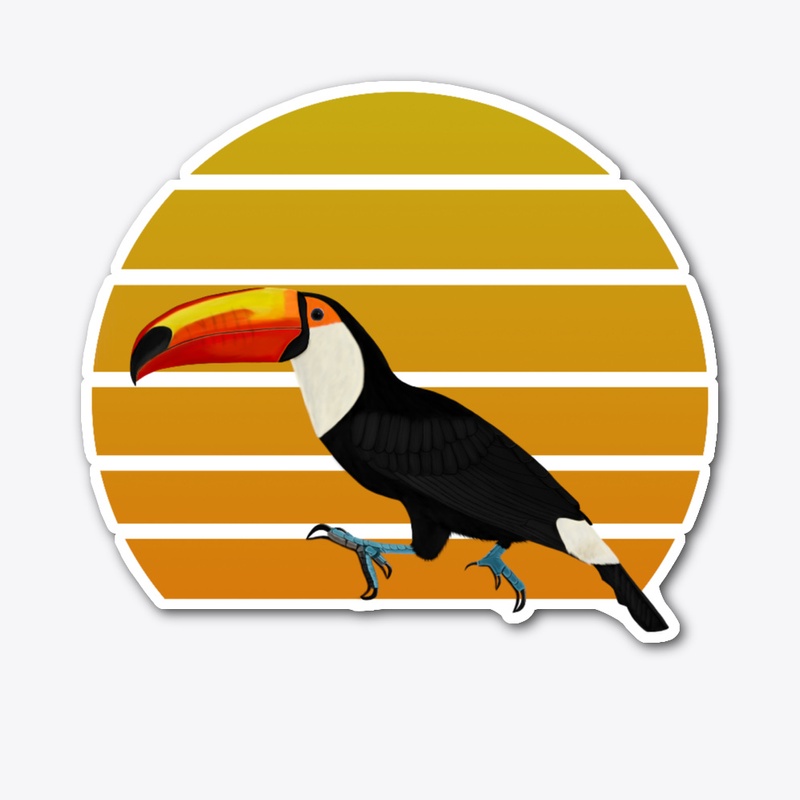 jz.birds Toucan Bird Animal Art