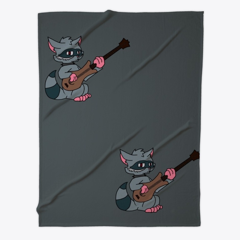 Raccoon With Guitar