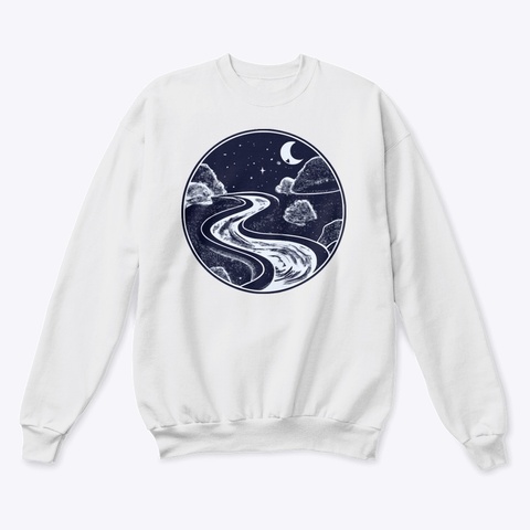 Adult Sweatshirt, Slipstream Logo White  T-Shirt Front