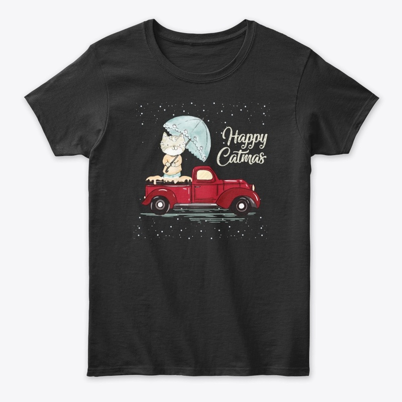 Happy Merry Catmas tee