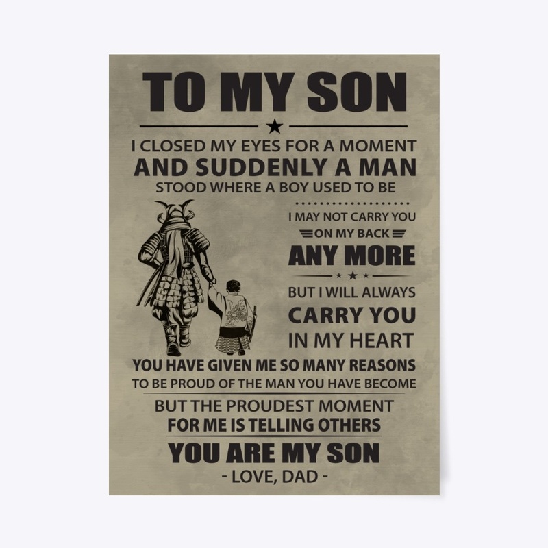 Samurai poster Dad to son proudest
