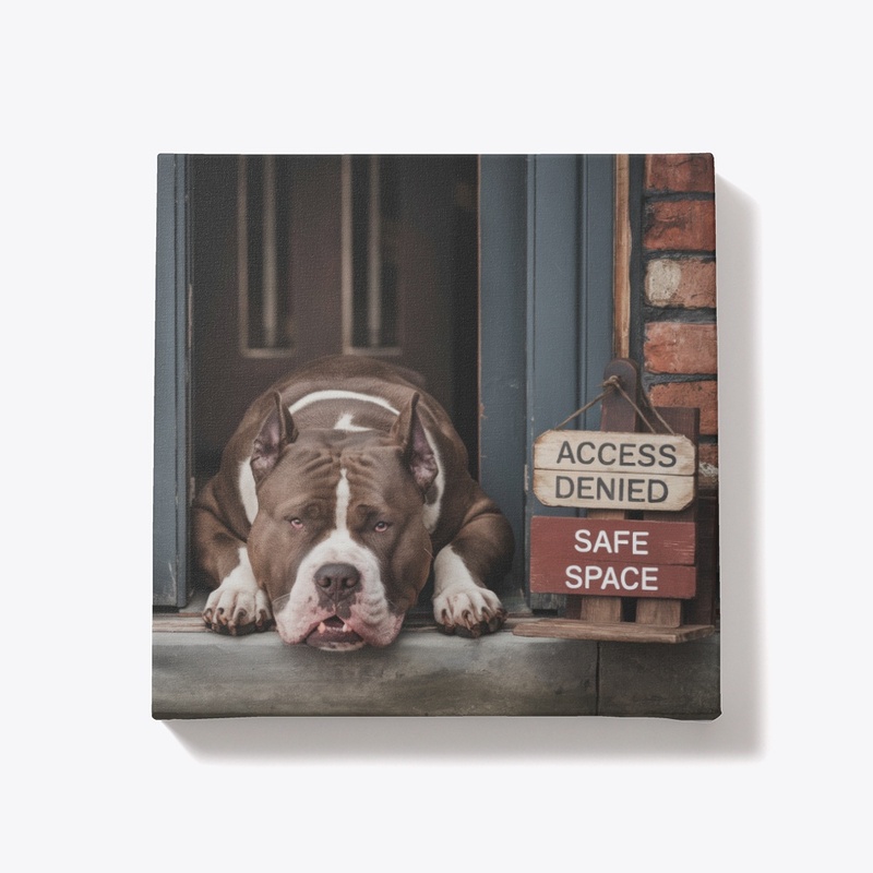 Access Denied Dog Canvas