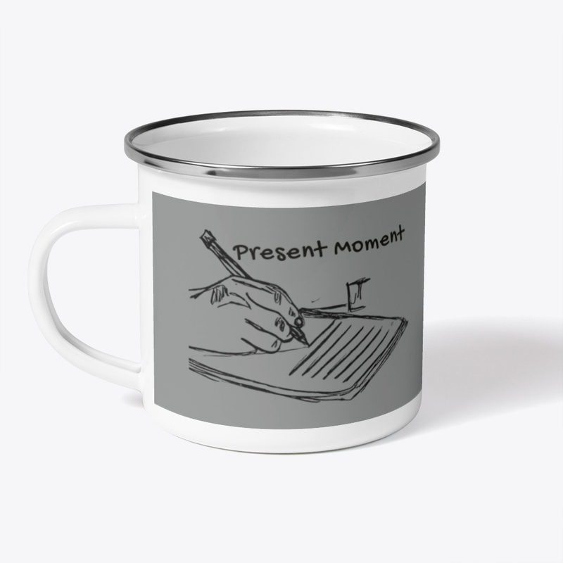 Present Moment – Minimal Line Art Mug
