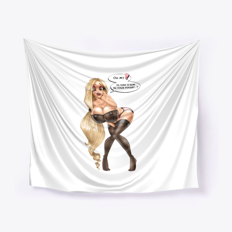 Sexy Girl In Lingerie With Dialog Box