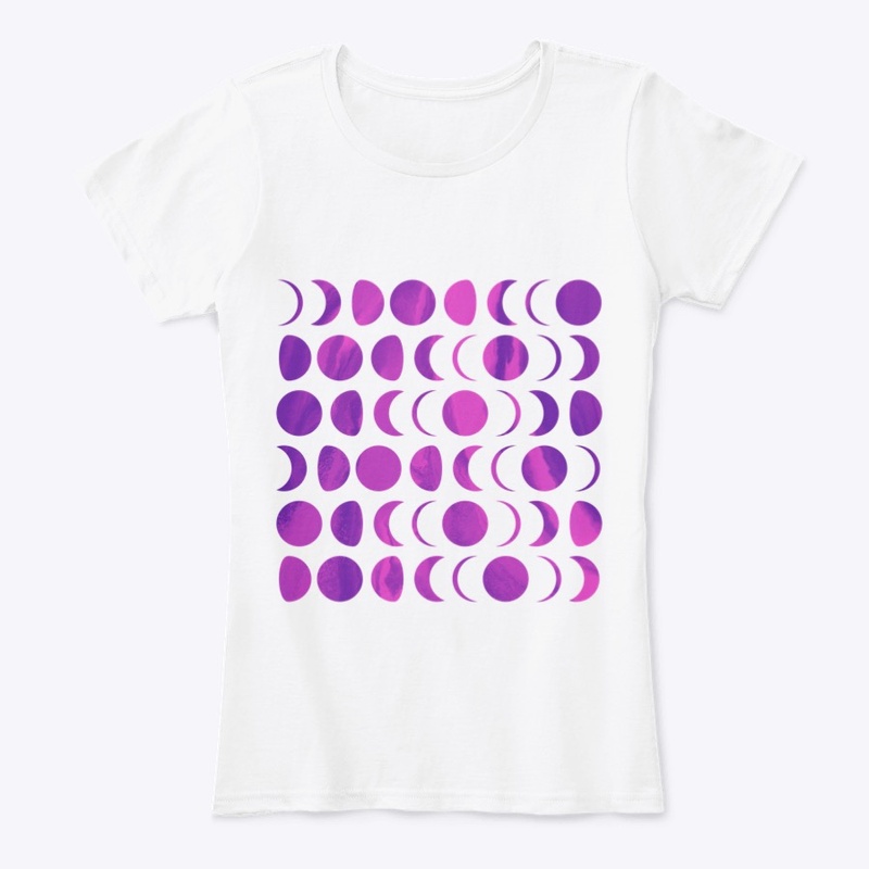 Purple Planet Phases Tee