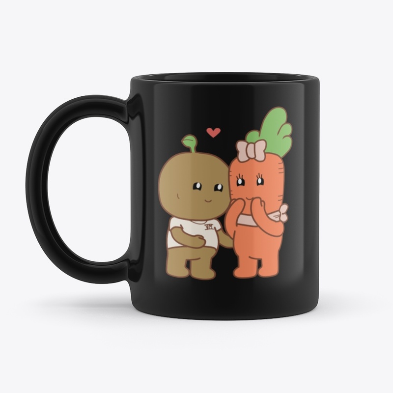 Popo + Carrot Coffee Mugs