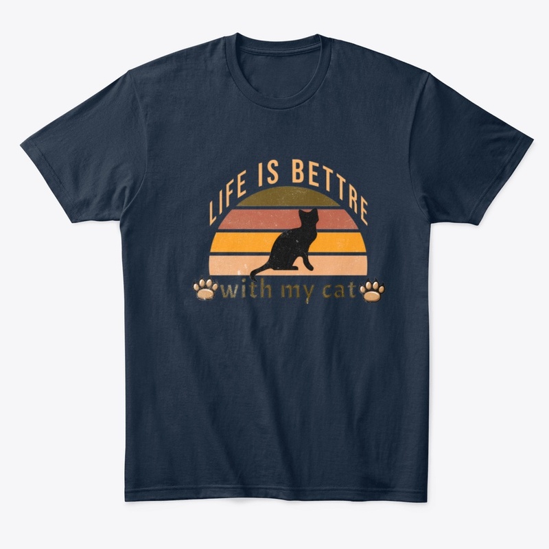 Life Is Better With My Cat Vintage