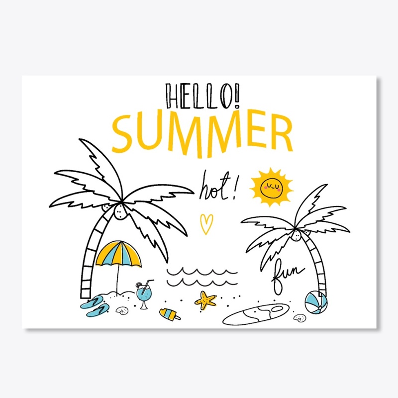 Hello Summer! T-Shirt, Summer Shirt.