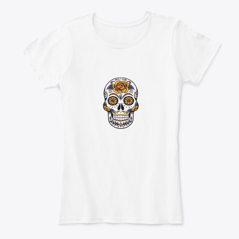 tshirt with skull print