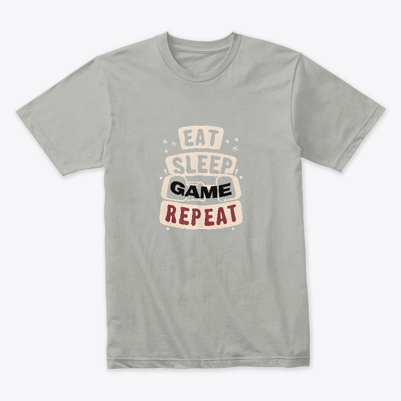 Eat Sleep Game Repeat T-shirt
