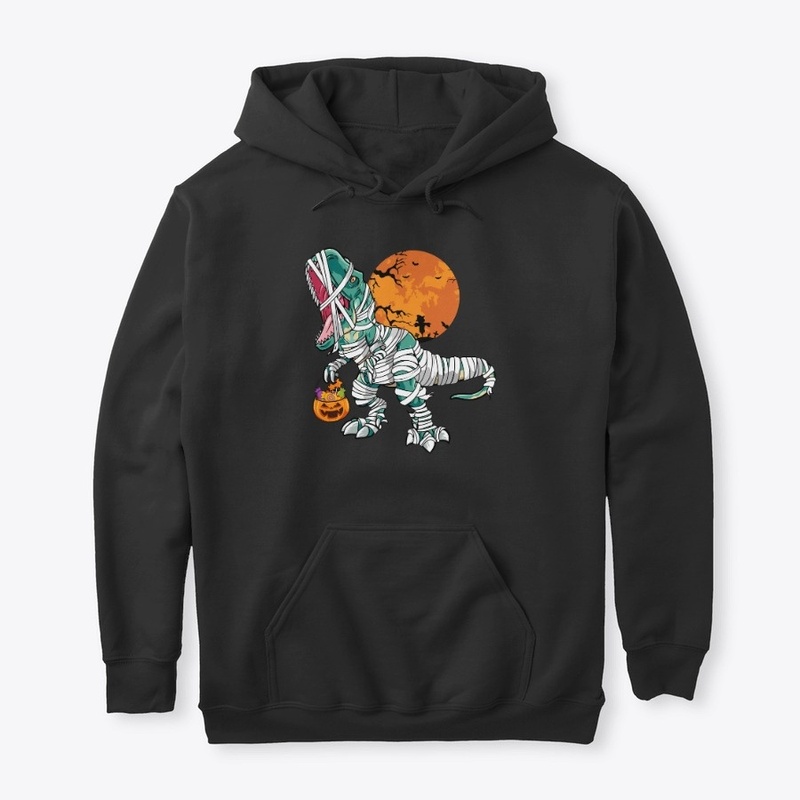 Halloween Dinosaur  Mummy T Shirt