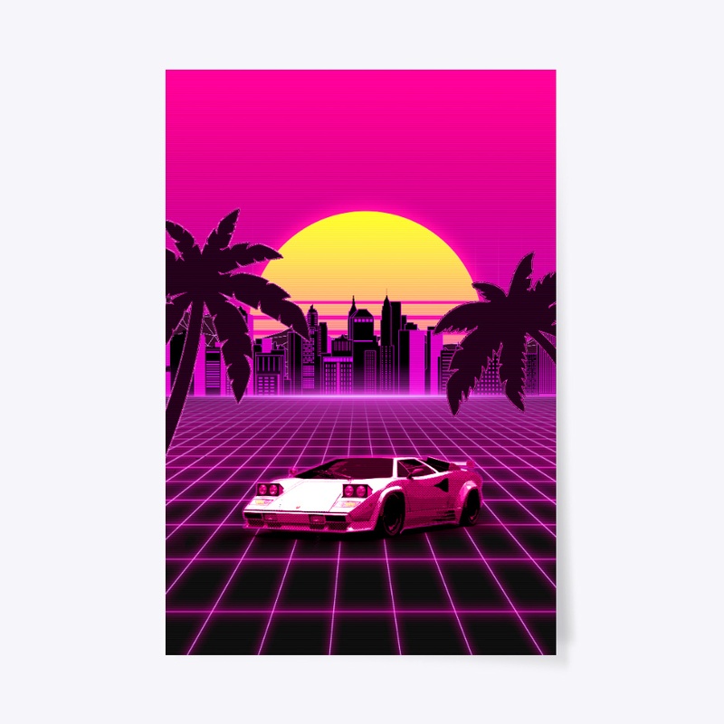 Retro sunset