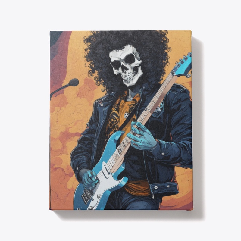 Rock anthem skull tee