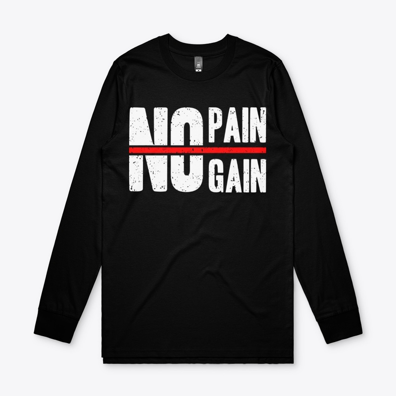 No pain no gain typography