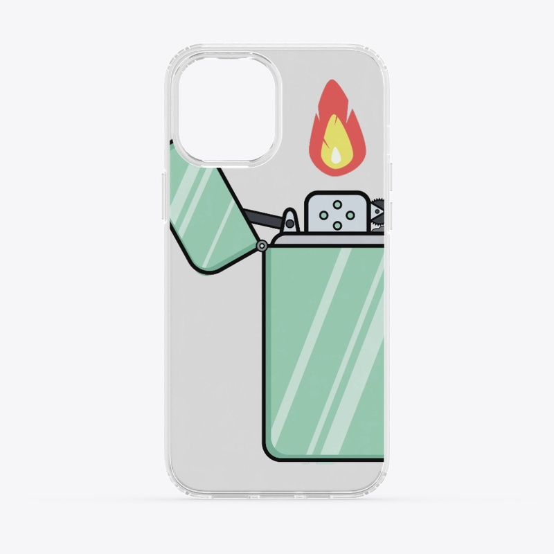 lighter with fire flame