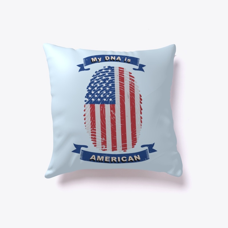 My DNA is American Flag Fingerprint 