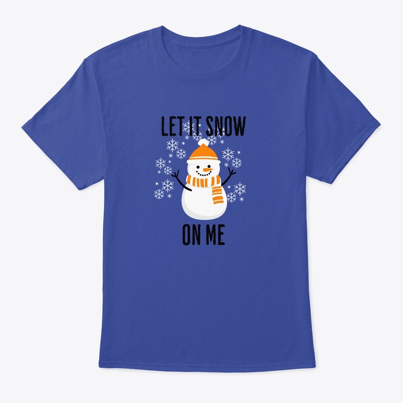 Let it snow me cute orange snowman
