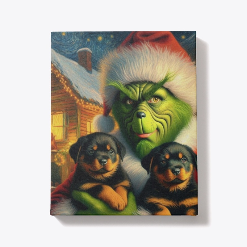 Rottweiler Puppies Christmas Eve