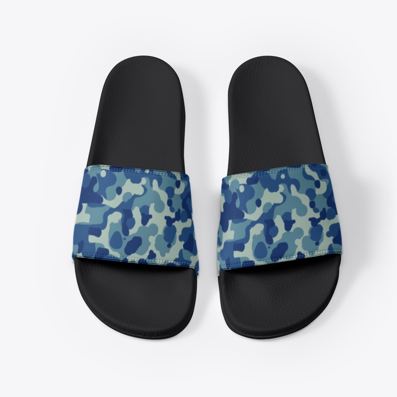  slides  blue camo  upper