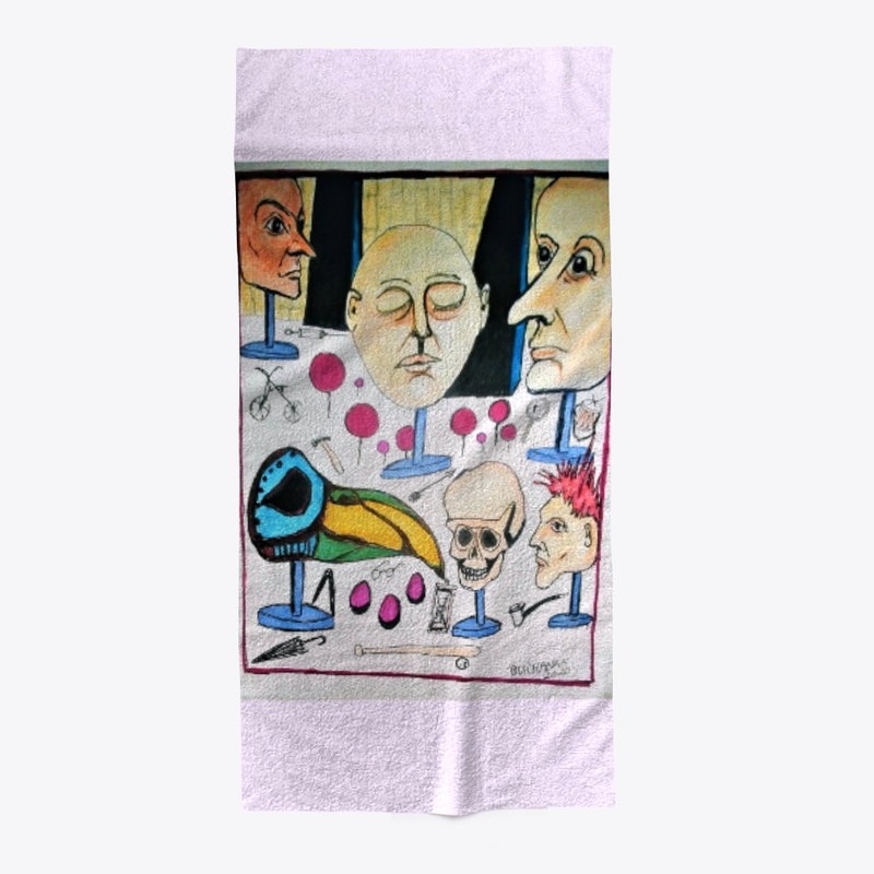 Strange  masks, 